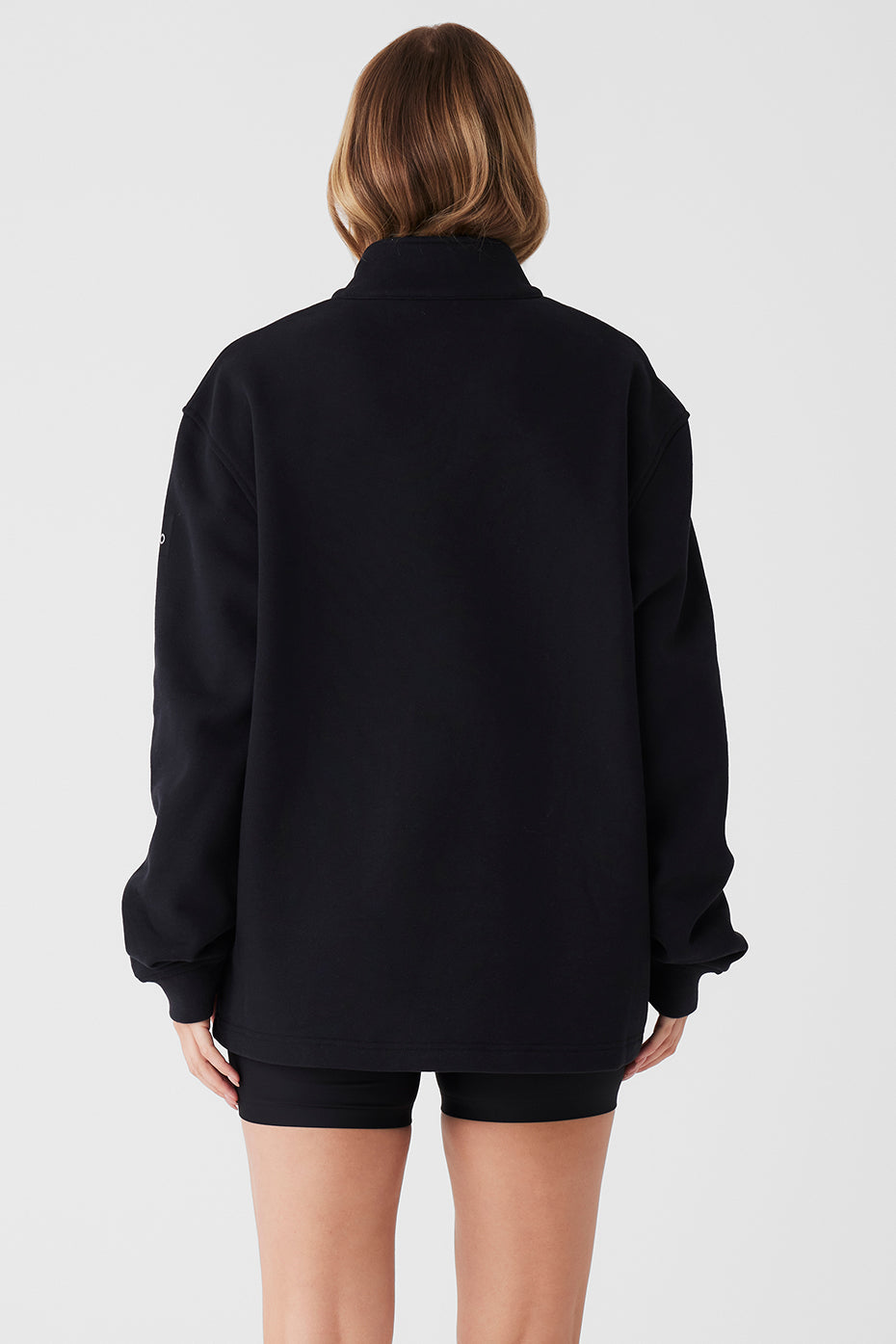 Renown Heavy Weight 1/4 Zip - Black - Image 3