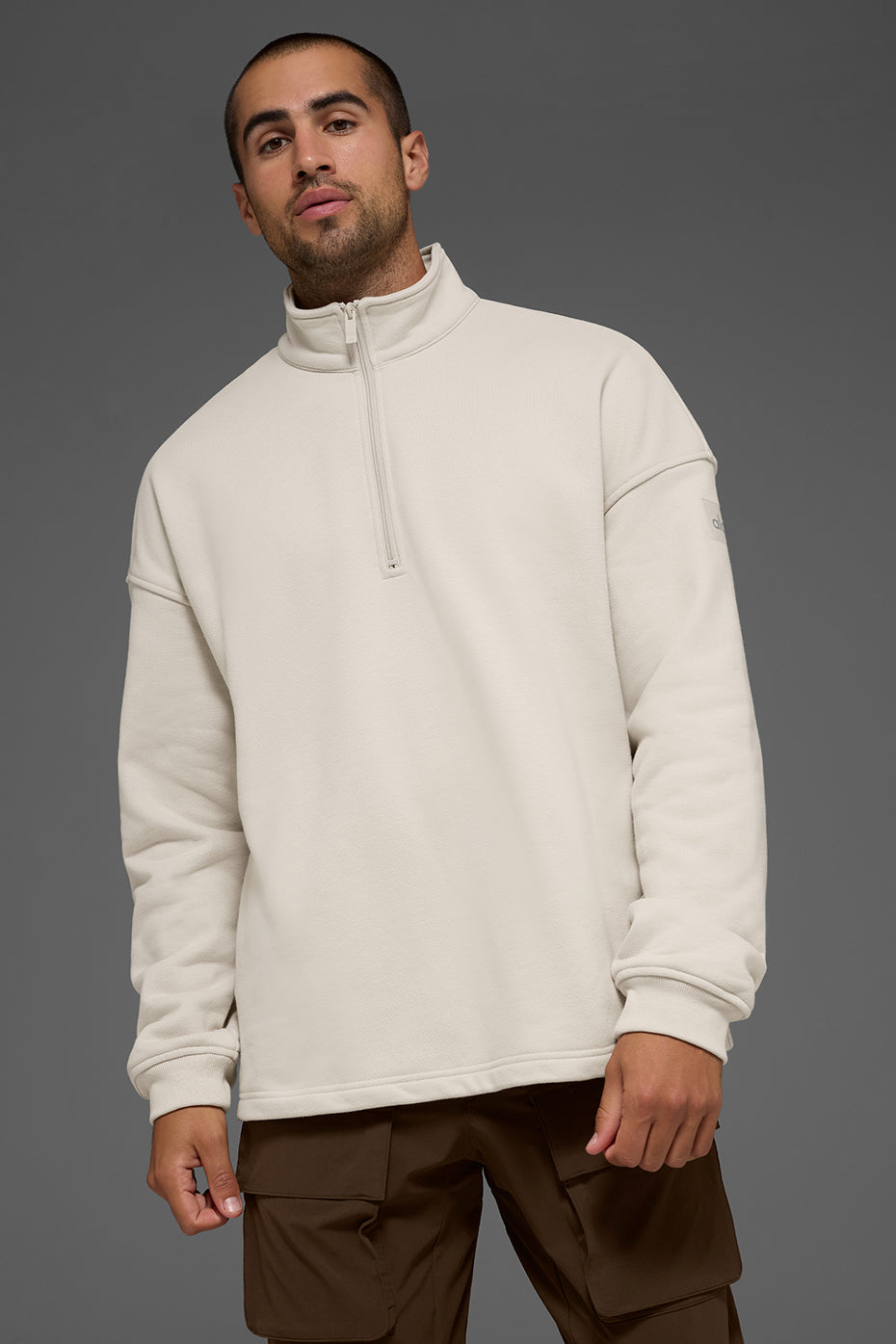 Renown Heavy Weight 1/4 Zip - Bone