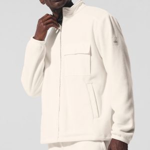 Polar Fleece Ridge Full Zip Jacket - Ivory