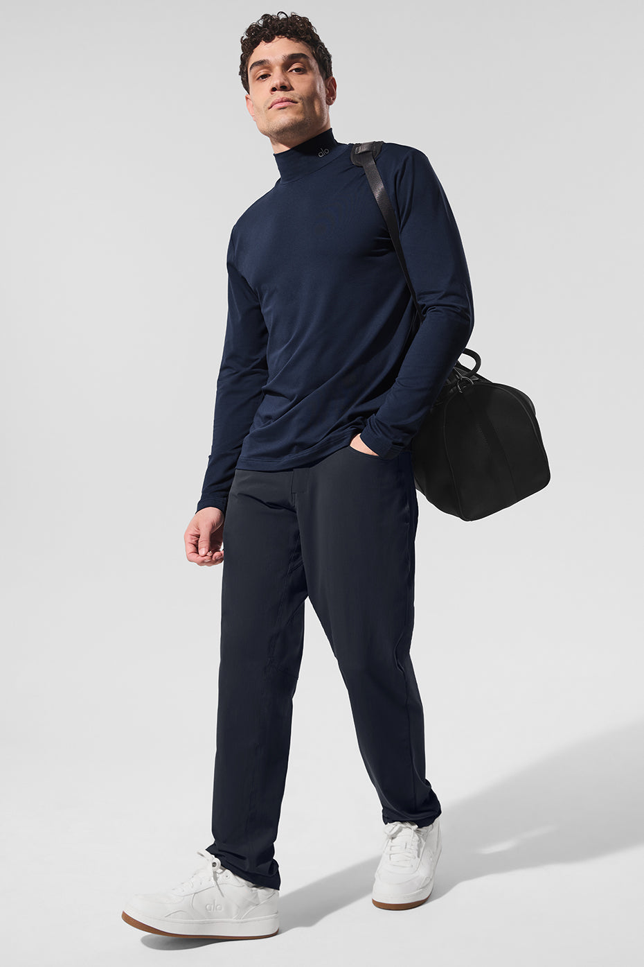 Conquer Reform Mock Neck Long Sleeve - Navy - Image 4