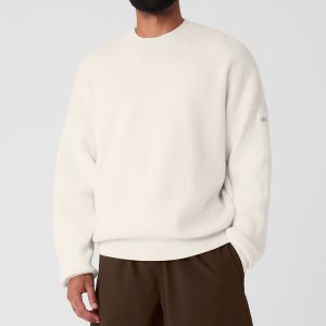 Scholar Crew Neck Sweater - Ivory