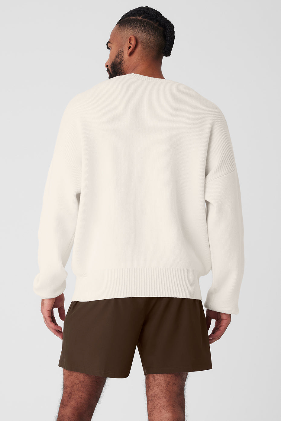 Scholar Crew Neck Sweater - Ivory - Image 2