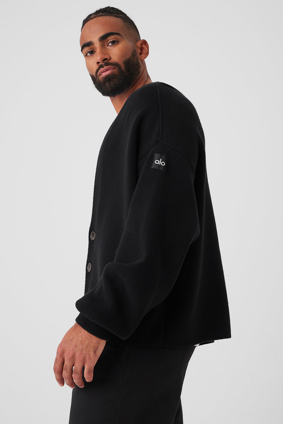 Scholar Cardigan Sweater - Black - Image 5