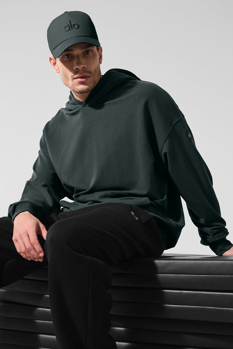 Double Take Hoodie - Charcoal Green - Image 4