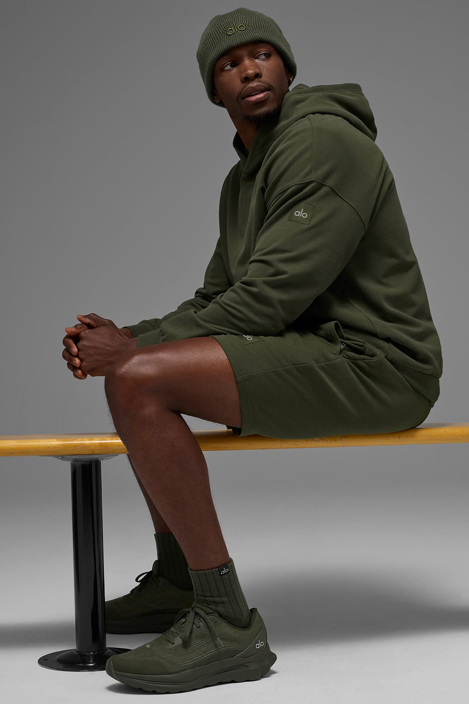Double Take Hoodie - Green Olive - Image 5