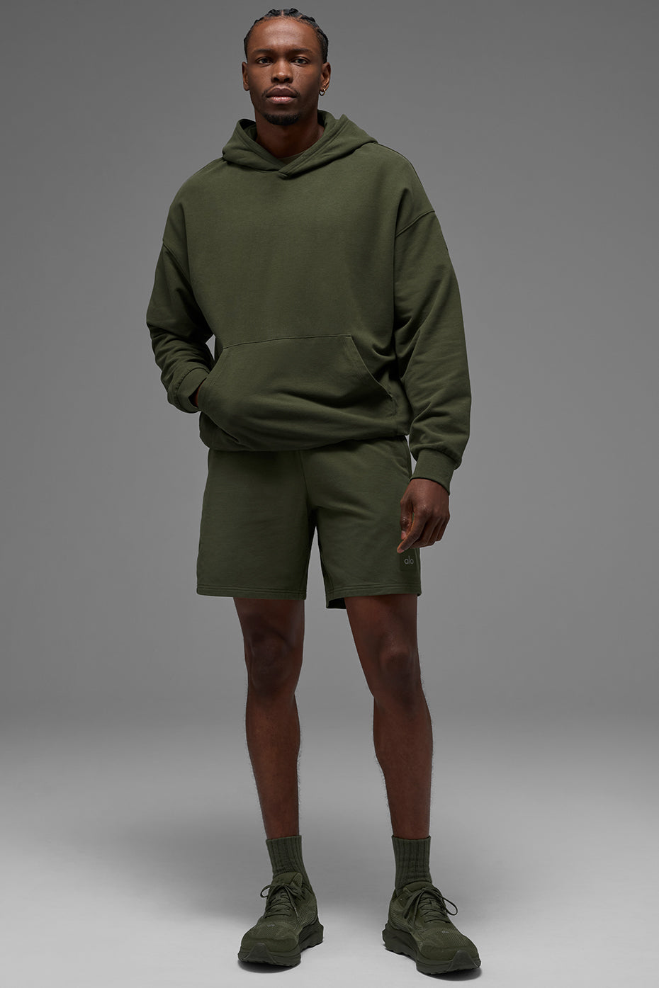 Double Take Hoodie - Green Olive - Image 6