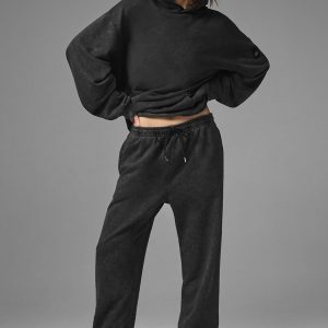 Chill Vintage Wash Hoodie - Black Wash