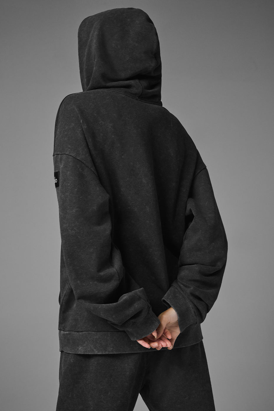 Chill Vintage Wash Hoodie - Black Wash - Image 3