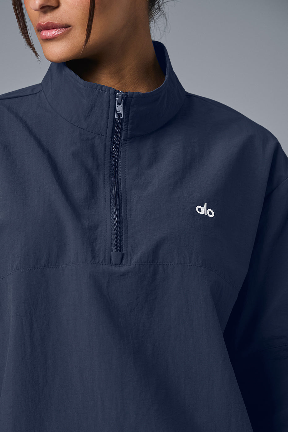 Light Weight Takeaway Track Pullover - Navy - Image 3