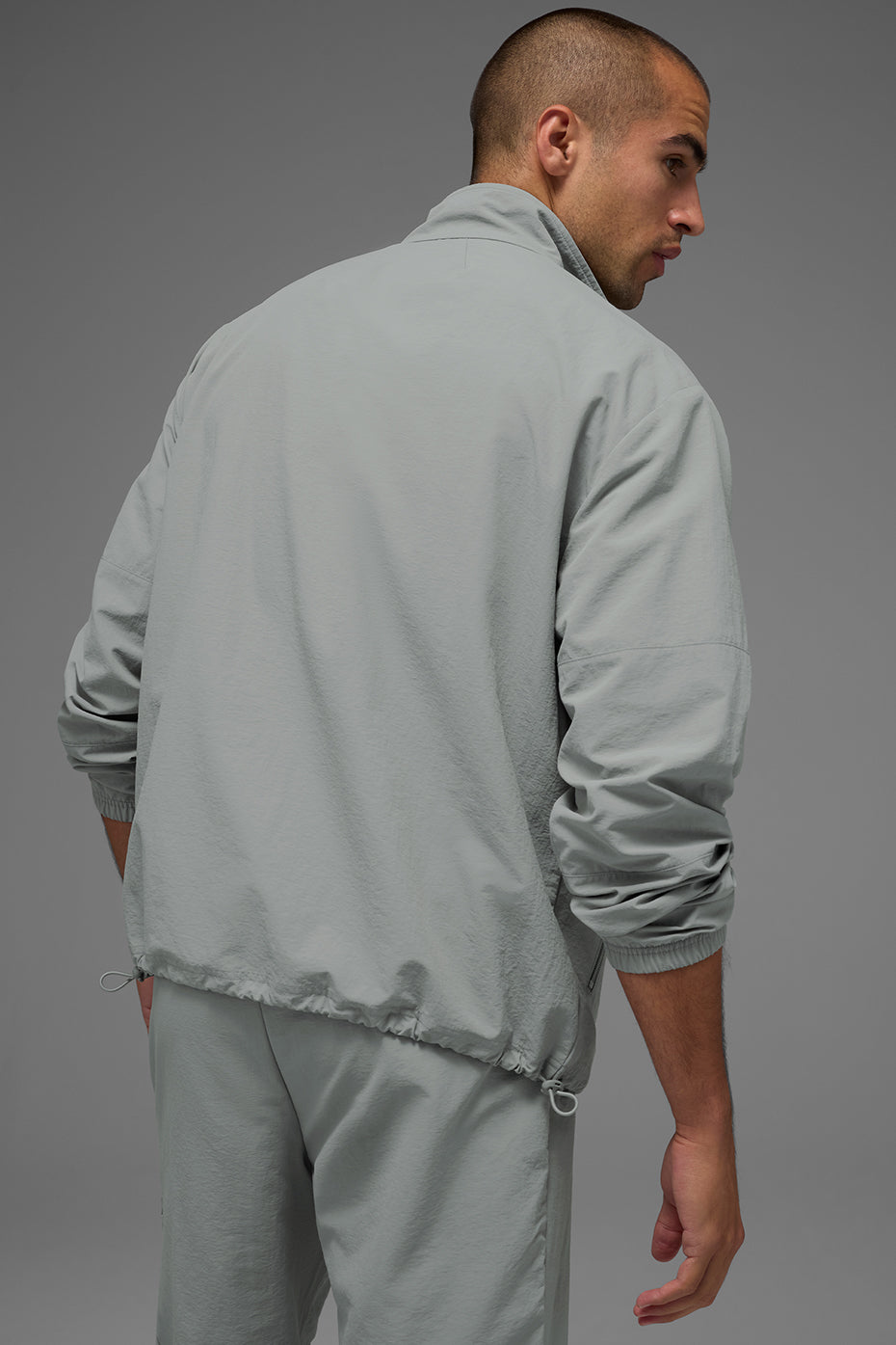 Light Weight Takeaway Track Pullover - Lunar Grey - Image 3