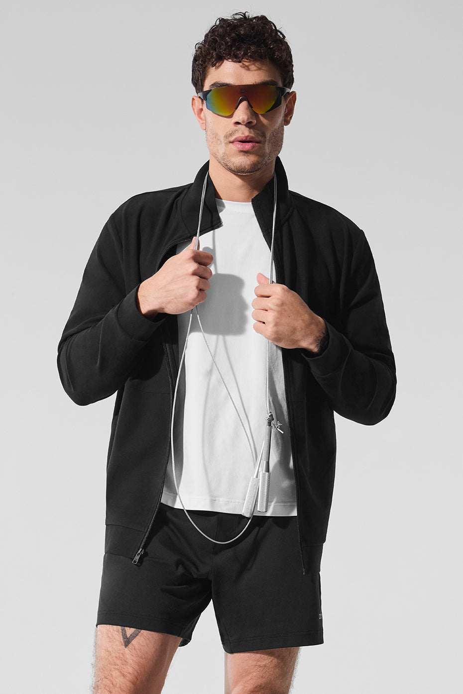 Conquer Max Mock Neck Full Zip - Black - Image 3