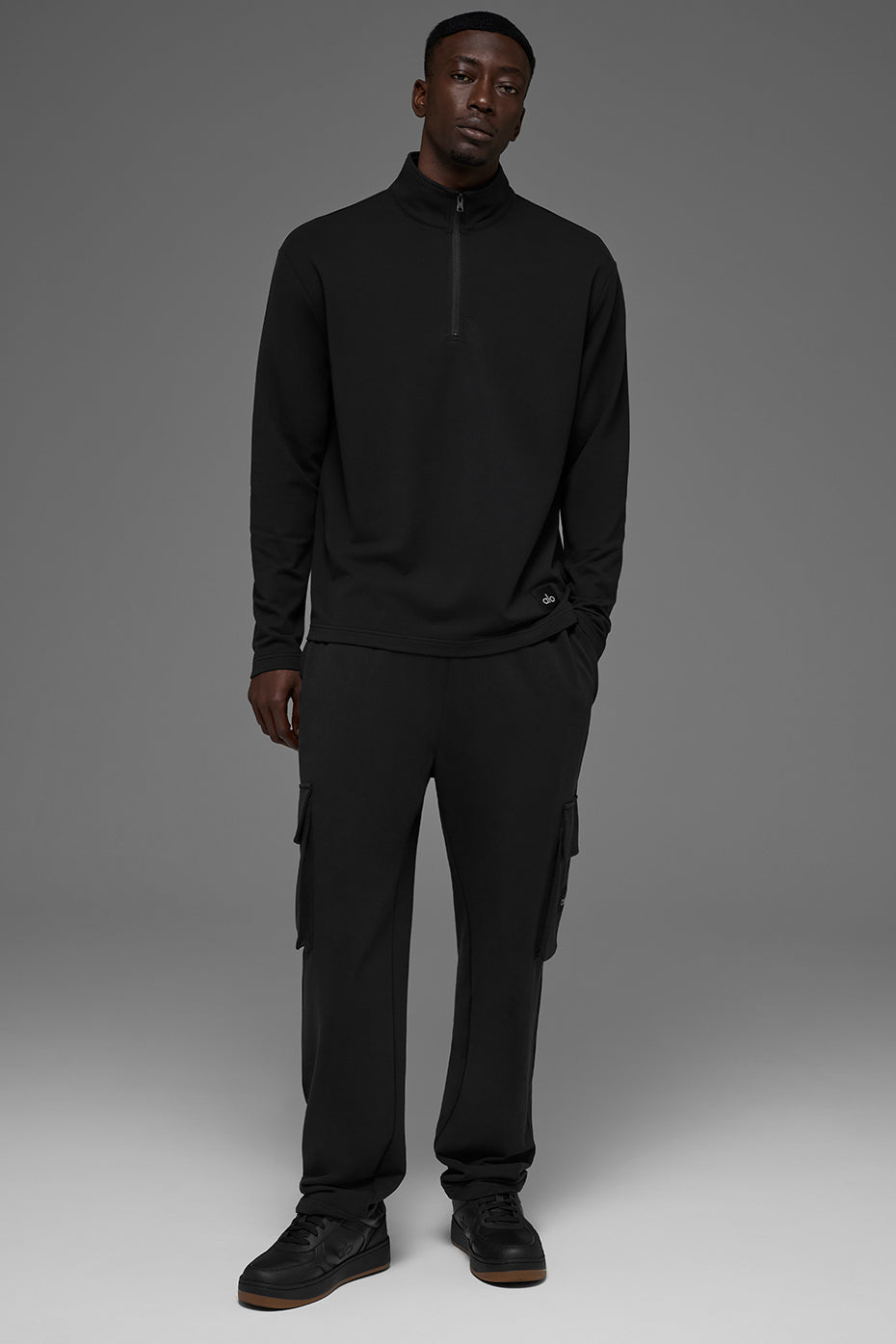 Double Take Long Sleeve 1/4 Zip - Black - Image 5