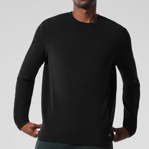 Double Take Long Sleeve Crew - Black
