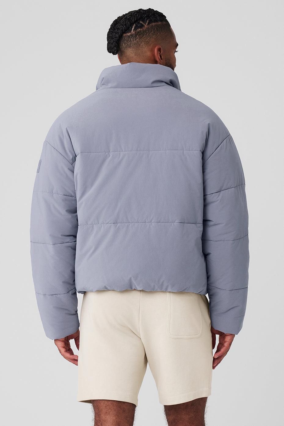 Stretch Woven Street Puffer - Fog - Image 2