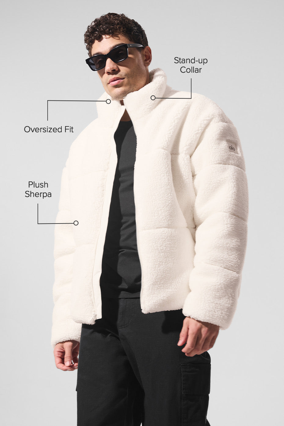 Sherpa Stage Puffer - Ivory - Image 2