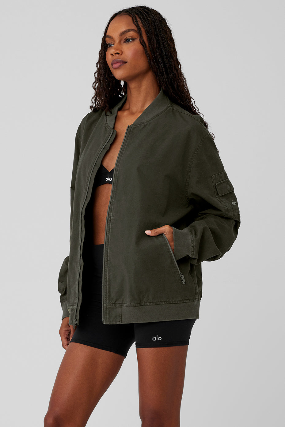 Division Ripstop Bomber Jacket - Stealth Green - Image 3