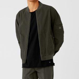 Division Ripstop Bomber Jacket - Stealth Green