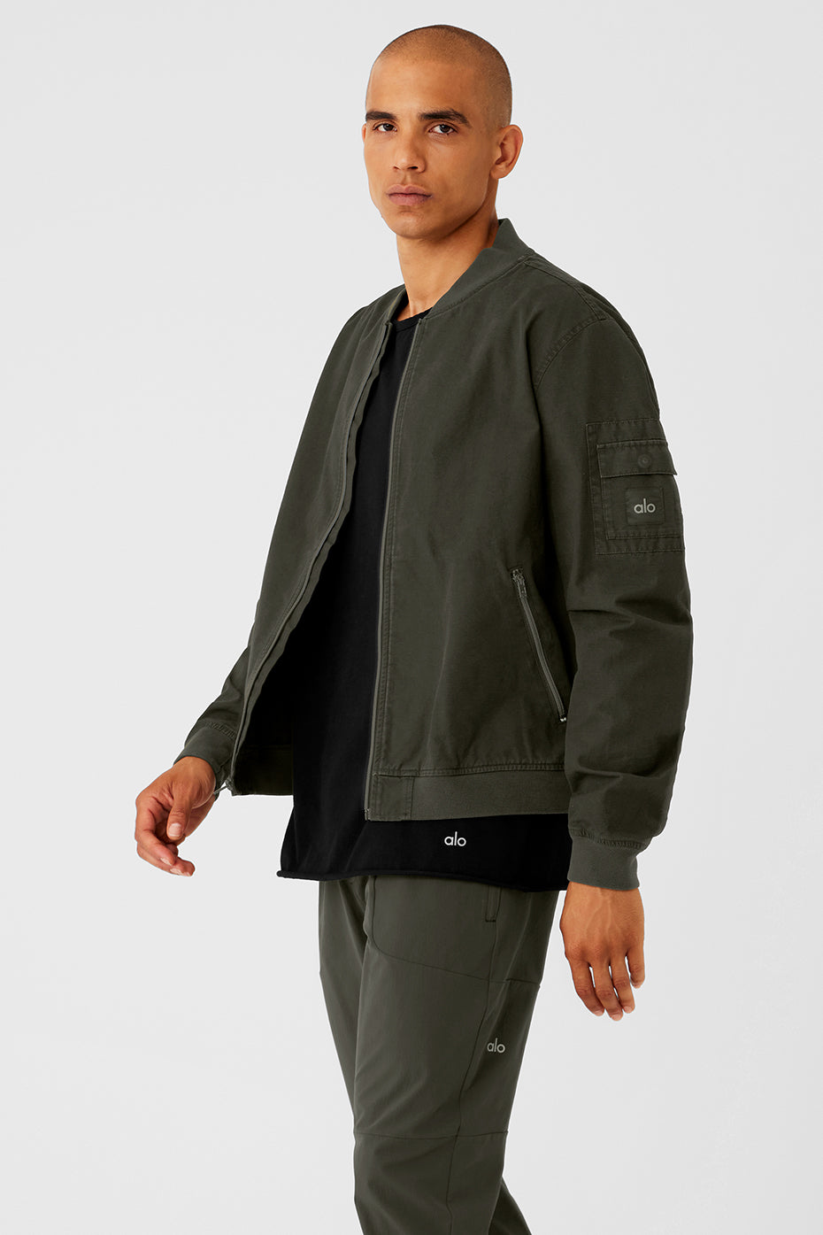 Division Ripstop Bomber Jacket - Stealth Green - Image 3