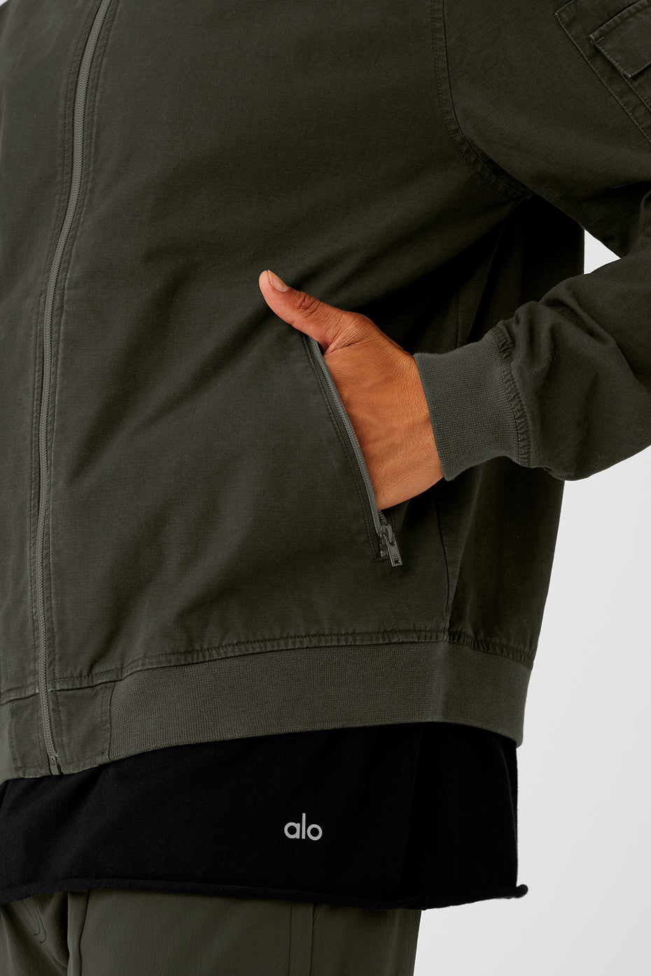 Division Ripstop Bomber Jacket - Stealth Green - Image 4