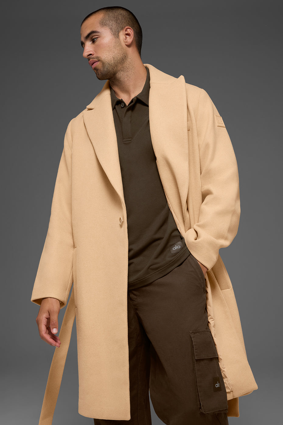Wool Gameday Overcoat - Camel - Image 4