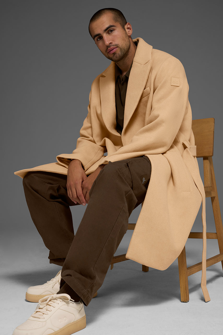 Wool Gameday Overcoat - Camel - Image 5