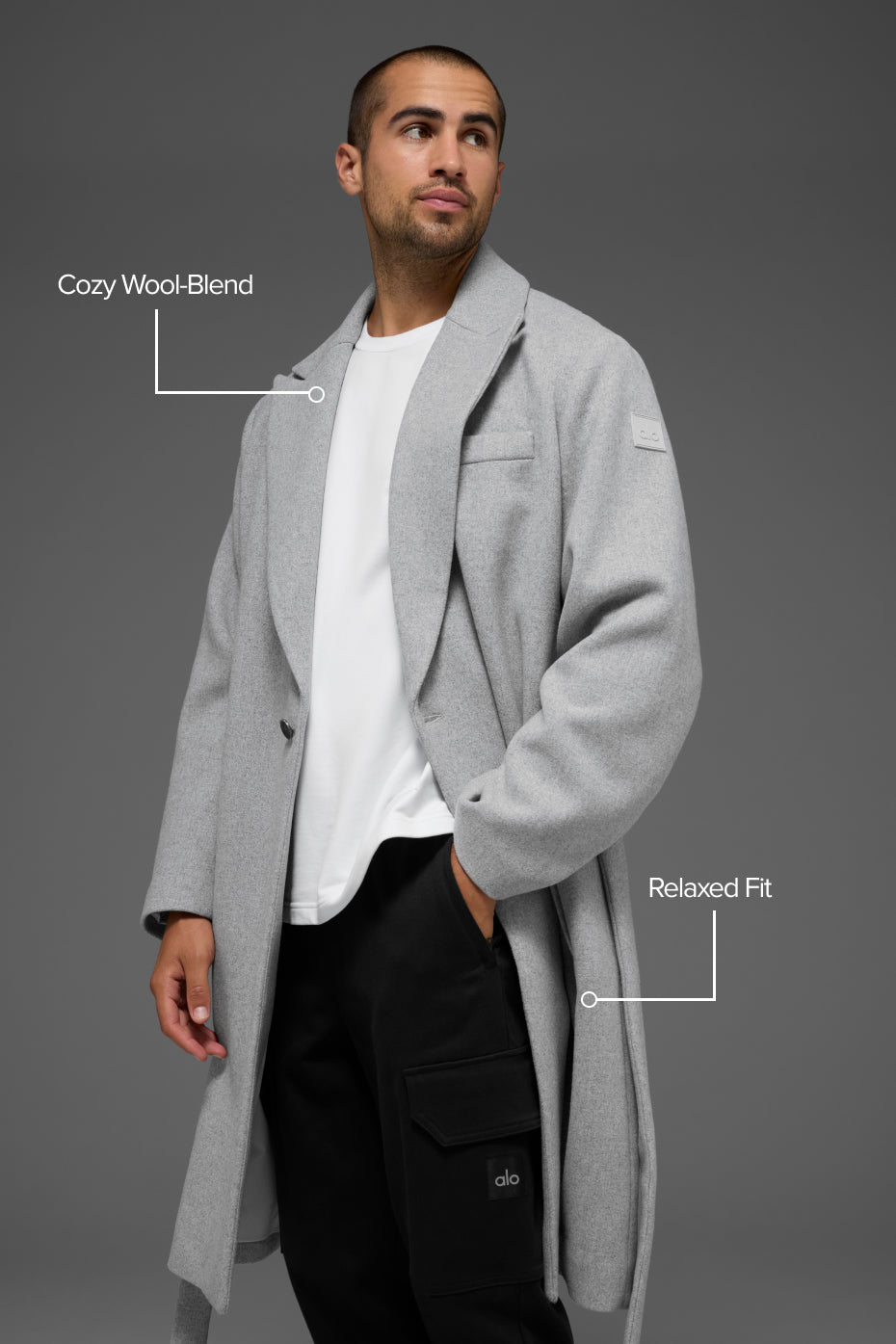 Wool Gameday Overcoat - Athletic Heather Grey - Image 2