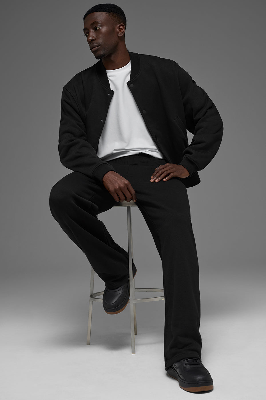 Renown Varsity Jacket - Black - Image 5