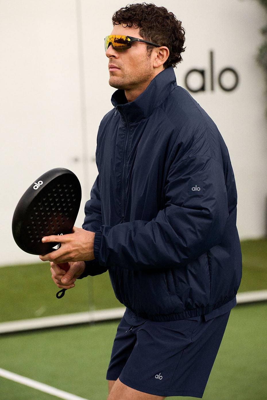 Latitude Light Weight 1/2 Zip Pullover Jacket - Navy - Image 6