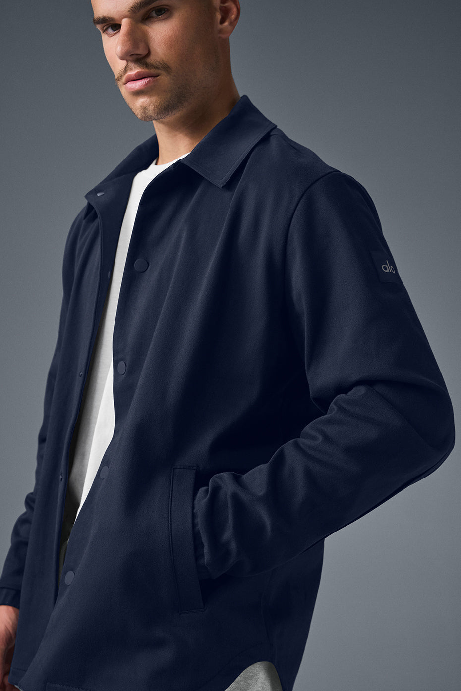 Edition Sueded Jacket - Navy - Image 3