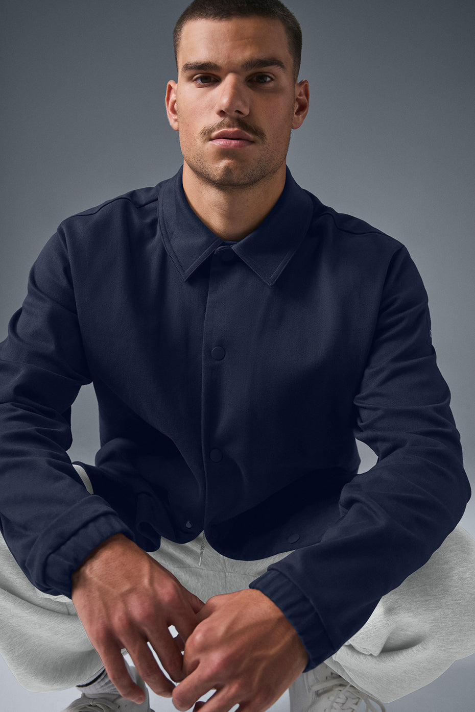 Edition Sueded Jacket - Navy - Image 4