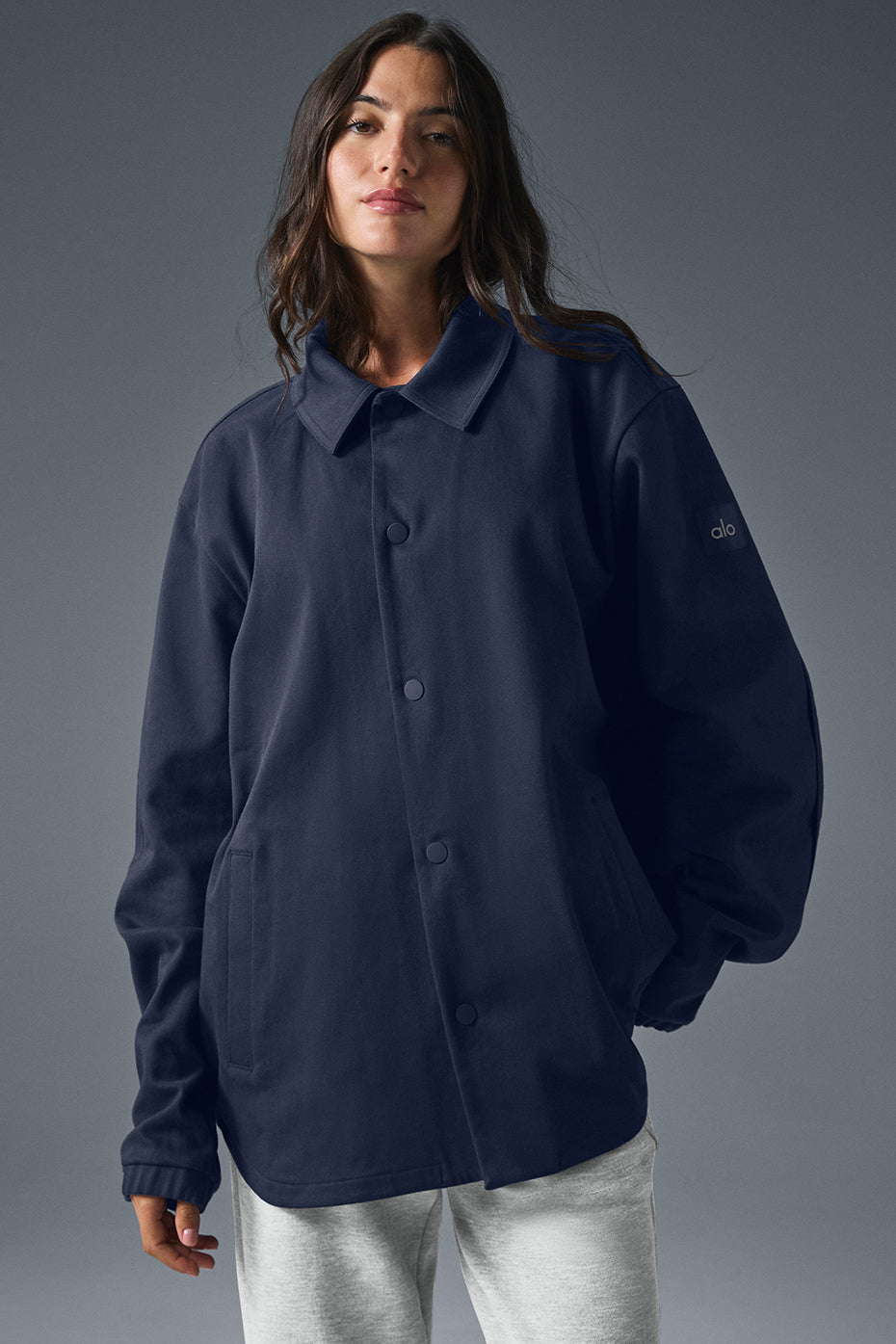 Edition Sueded Jacket - Navy - Image 4