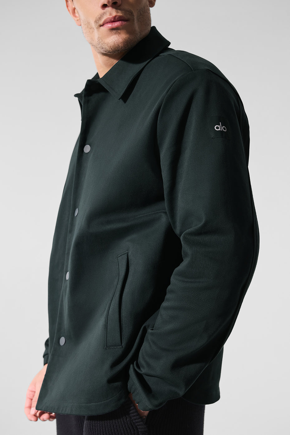 Edition Sueded Jacket - Charcoal Green - Image 4