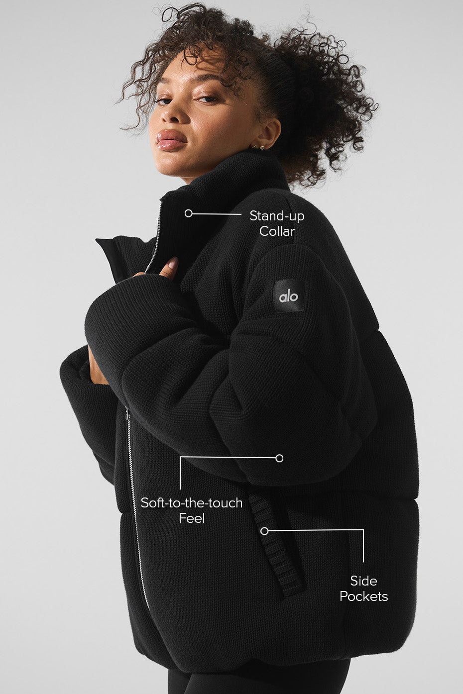Stage Sweater Puffer - Black - Image 2