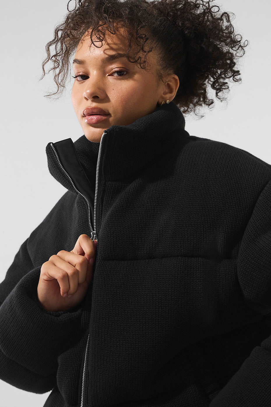 Stage Sweater Puffer - Black - Image 5
