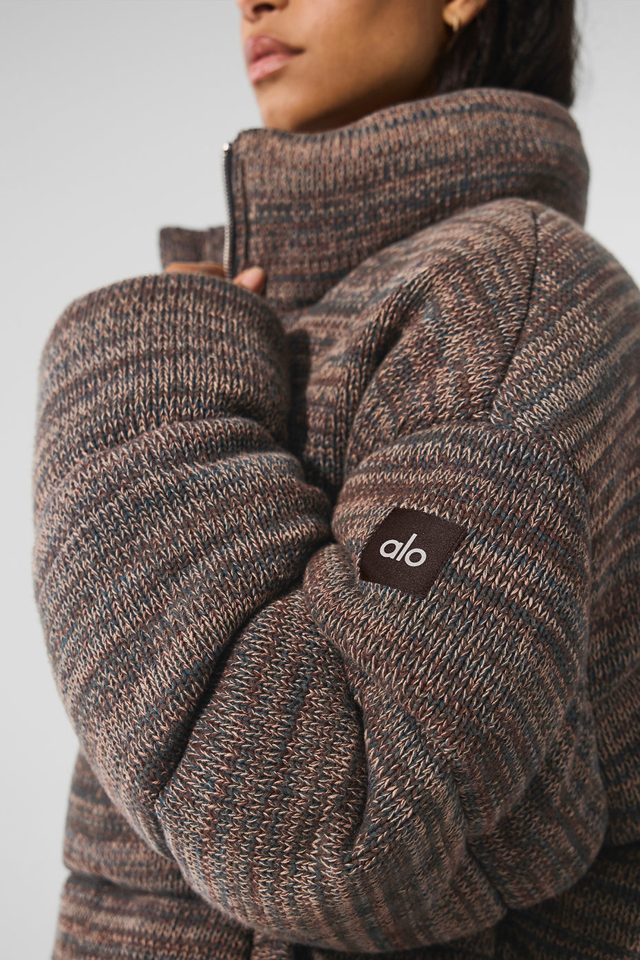 Stage Sweater Puffer - Brown Multi - Image 3