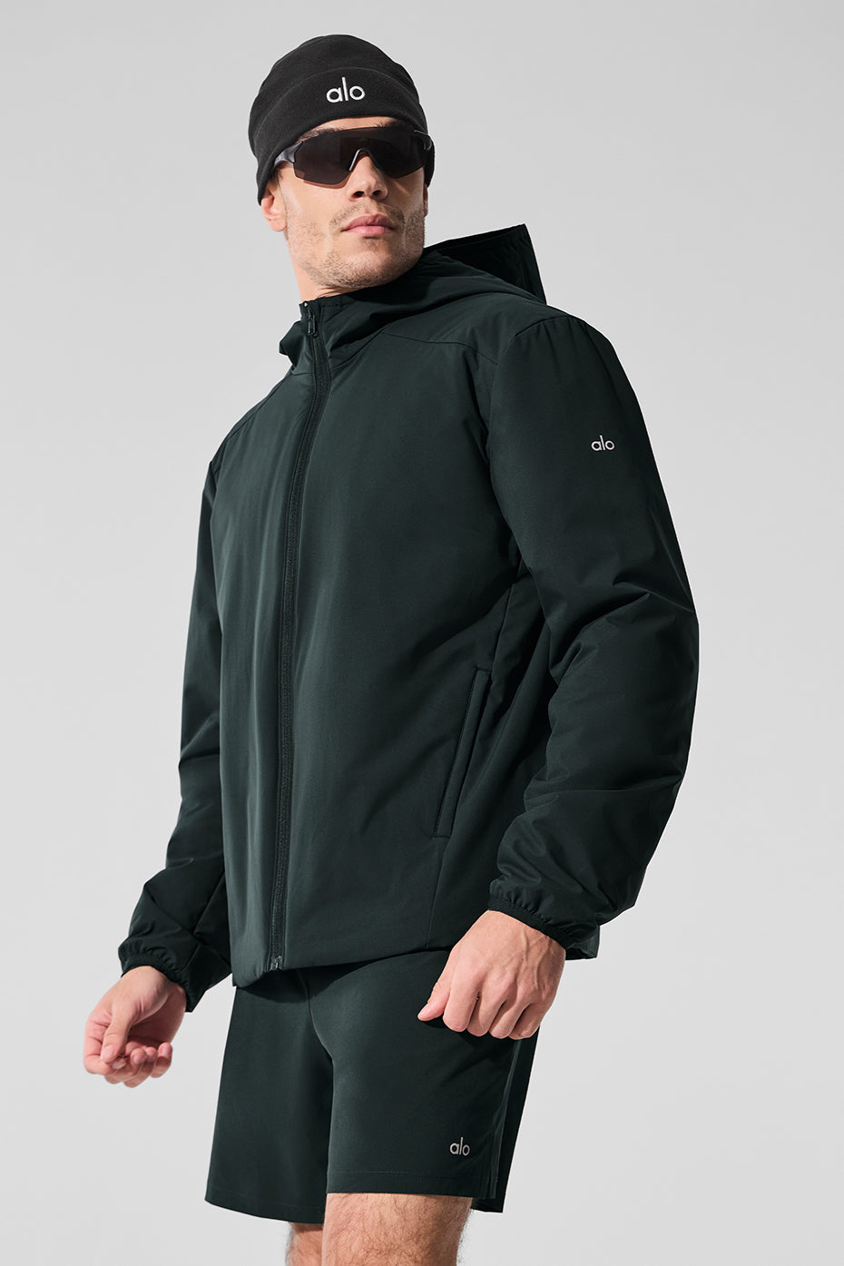 Elemental Full-Zip Jacket - Charcoal Green - Image 4