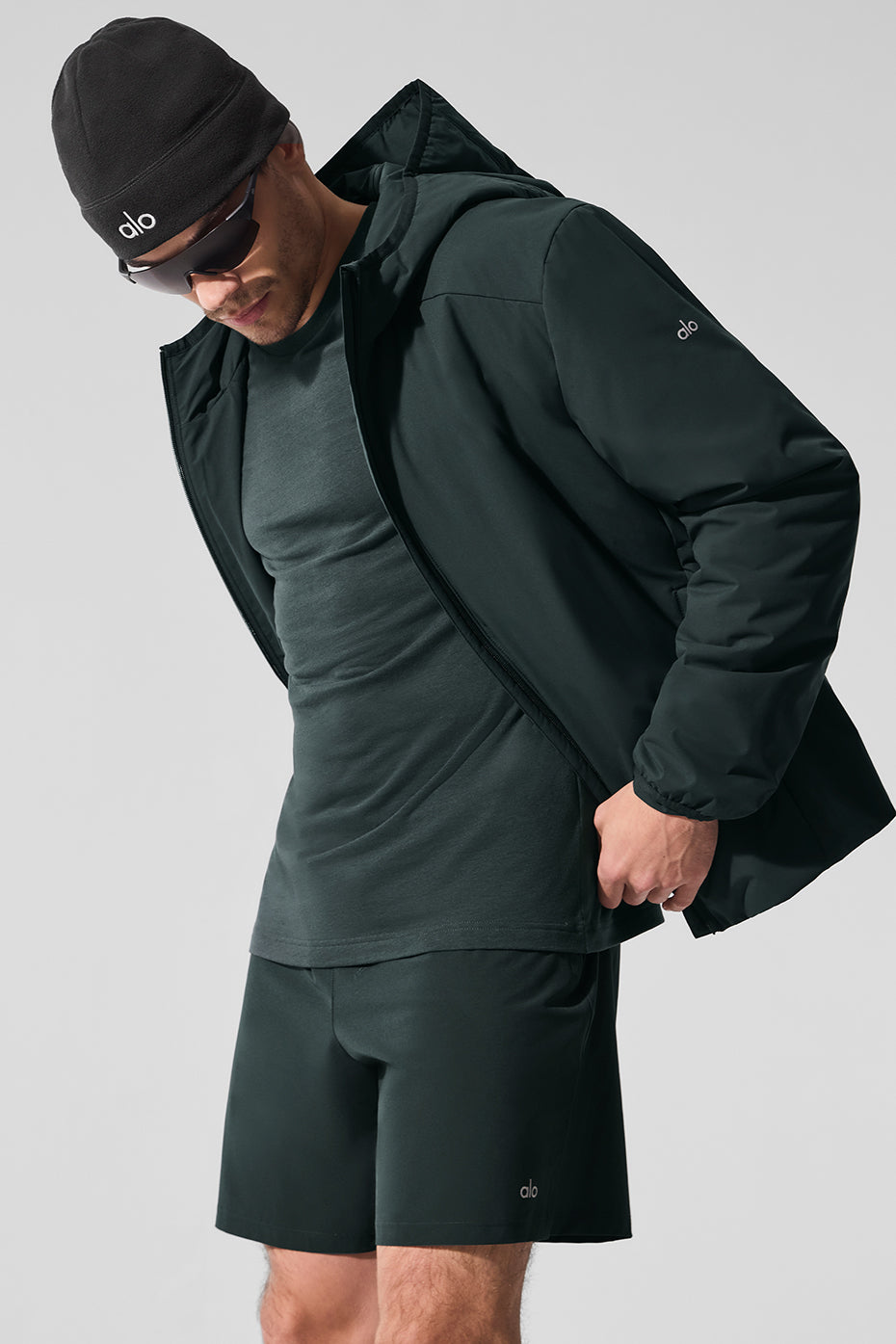 Elemental Full-Zip Jacket - Charcoal Green - Image 5