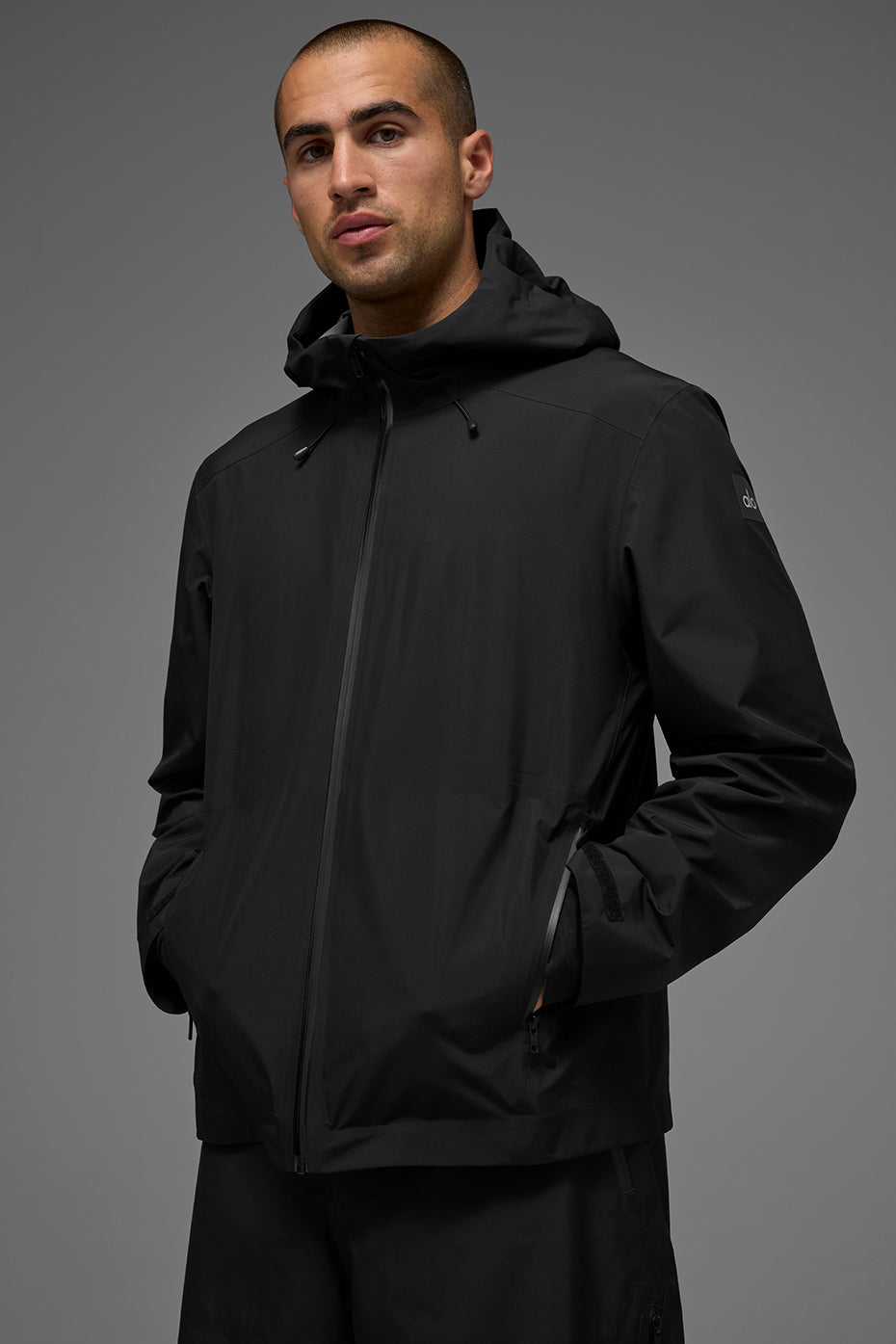 Alpha Shell Jacket - Black - Image 3