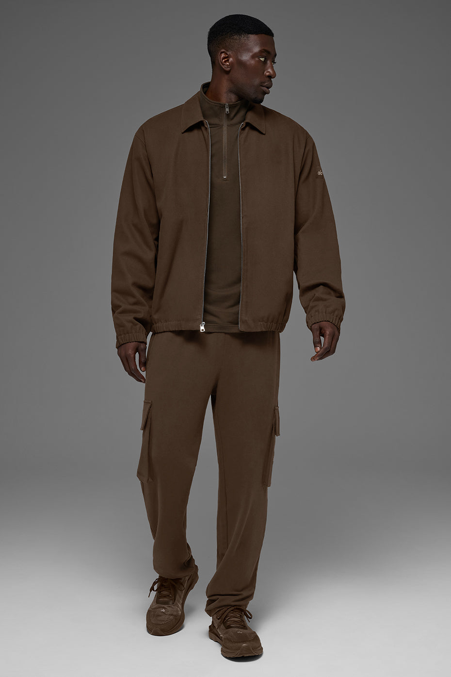 Cotton Canvas Coaches Jacket - Espresso - Image 6