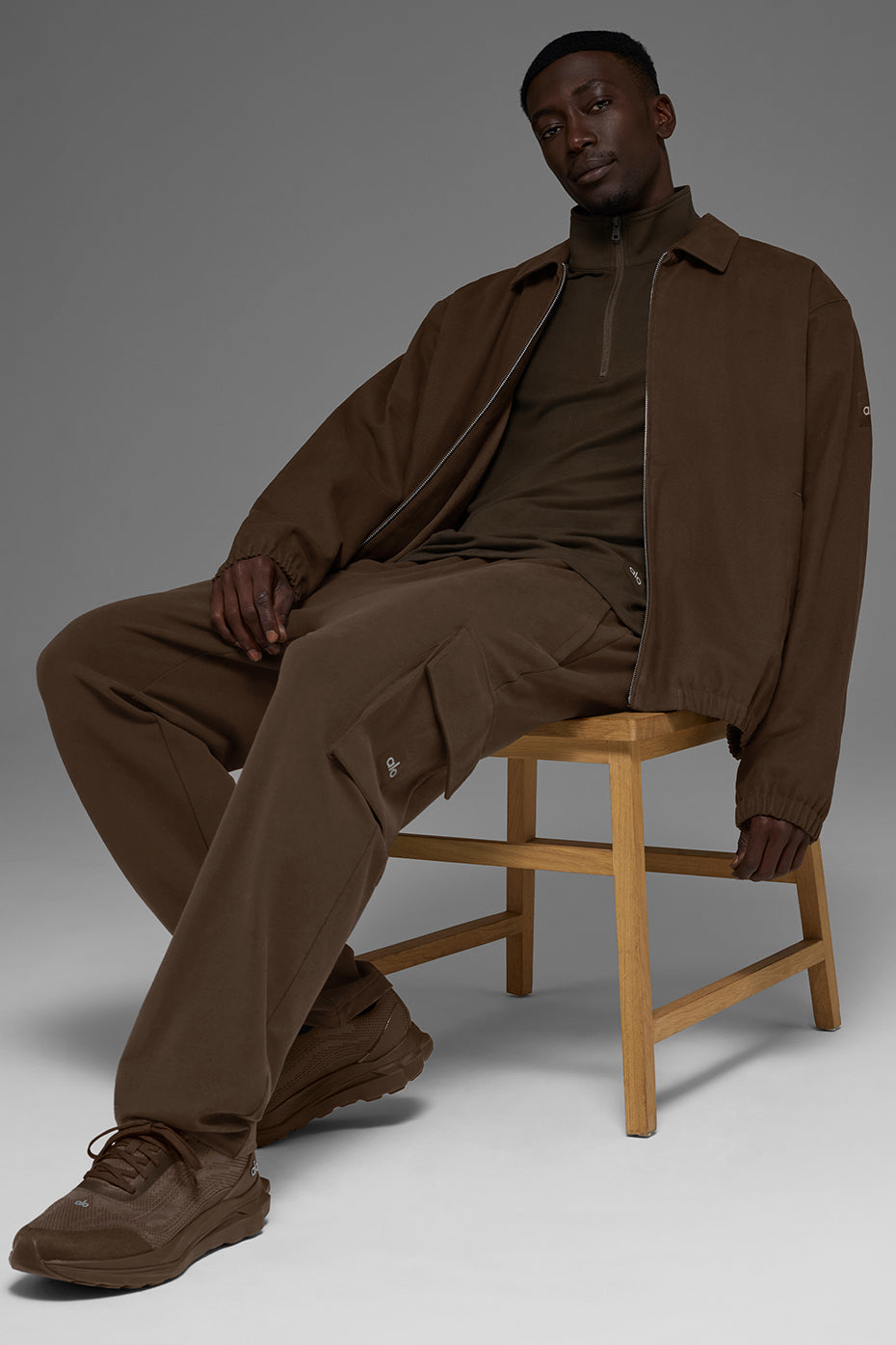 Cotton Canvas Coaches Jacket - Espresso - Image 5