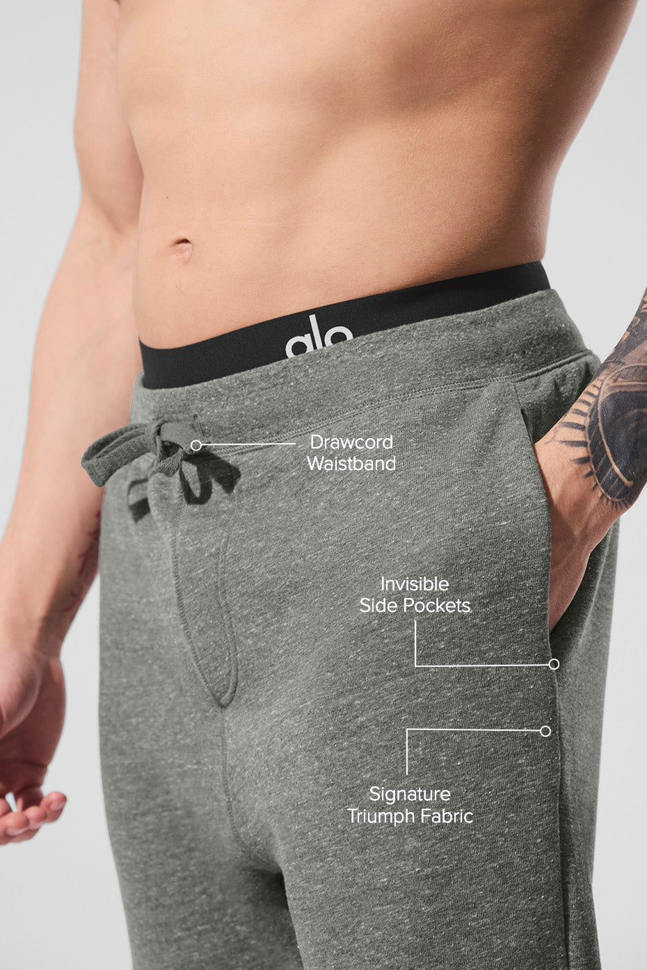 The Triumph Sweatpant - Grey Triblend - Image 2