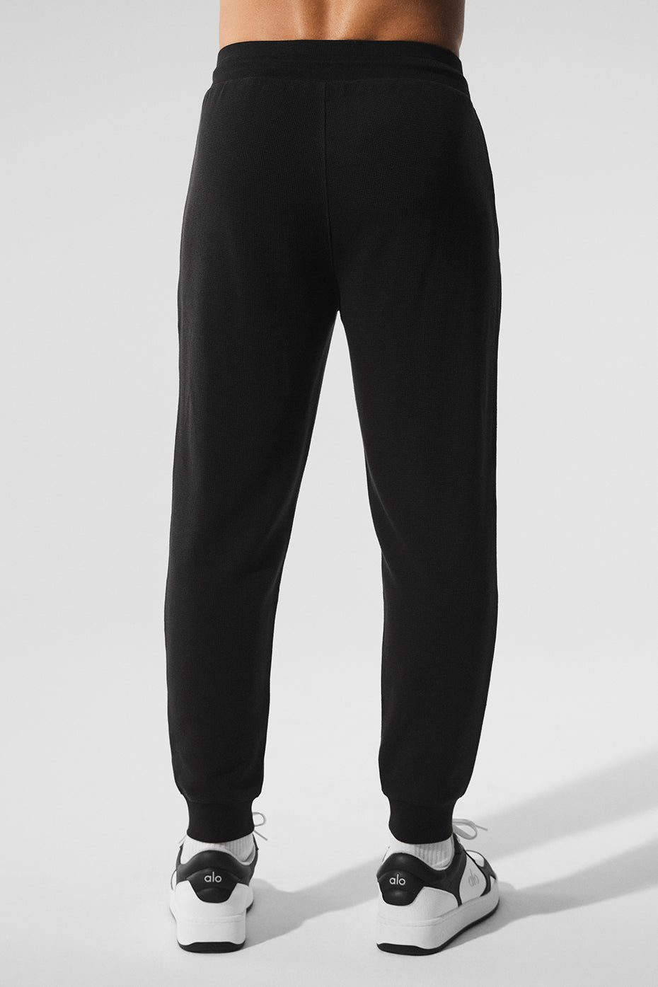 Micro Waffle Fast Break Jogger - Black - Image 4