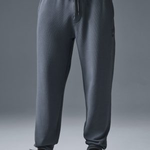 Micro Waffle Fast Break Jogger - Steel Grey