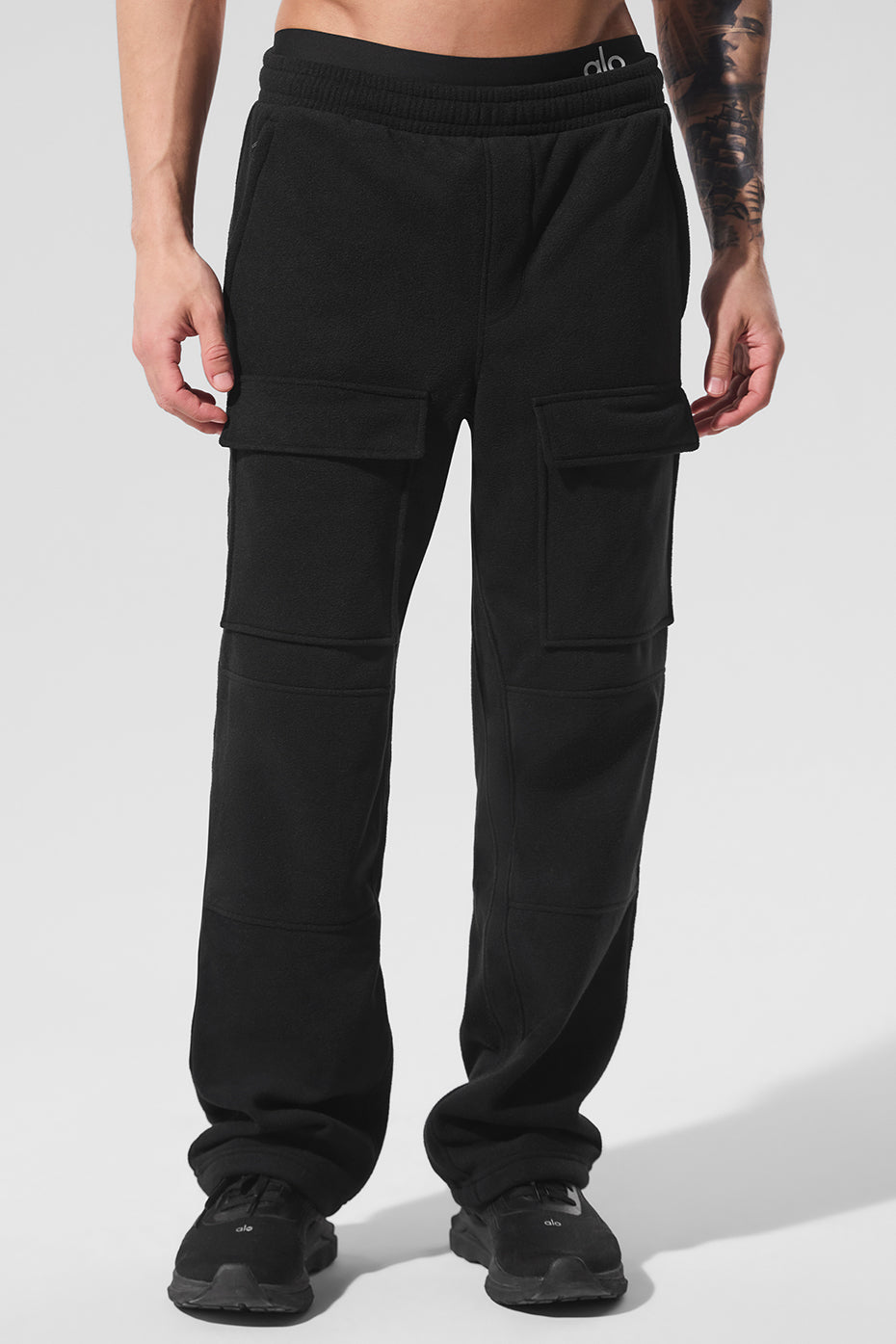 Polar Fleece Ridge Cargo Pants - Black