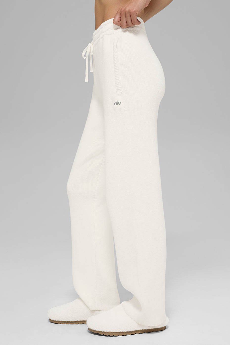 Scholar Straight Leg Sweatpant - Ivory - Image 4