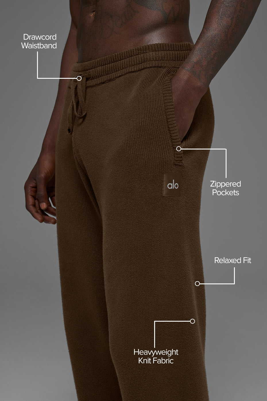 Scholar Straight Leg Sweatpant - Espresso - Image 2