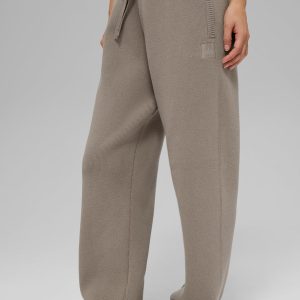 Scholar Straight Leg Sweatpant - Light Cocoa