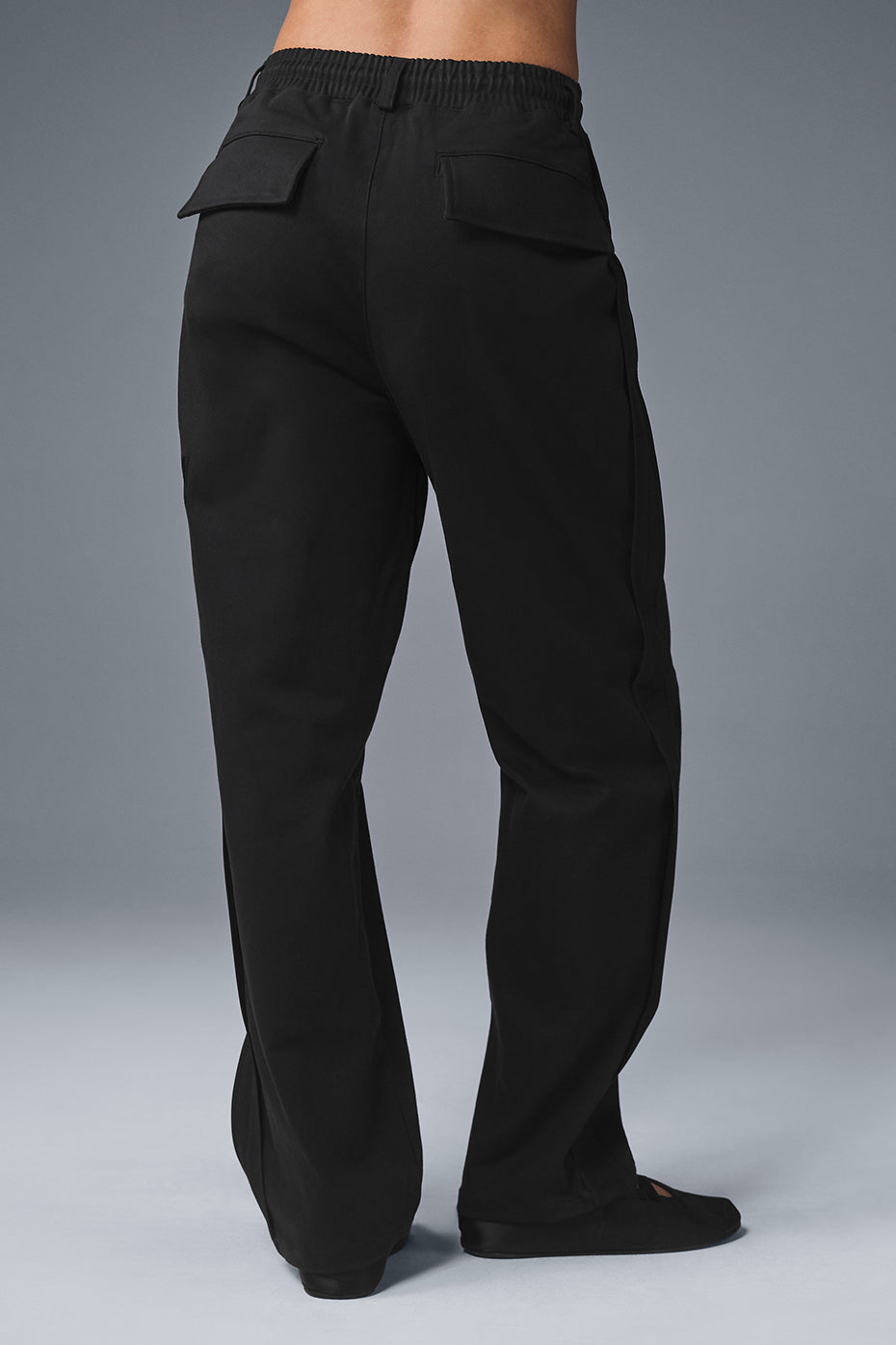 Edition Sueded Straight Leg Pant - Black - Image 2