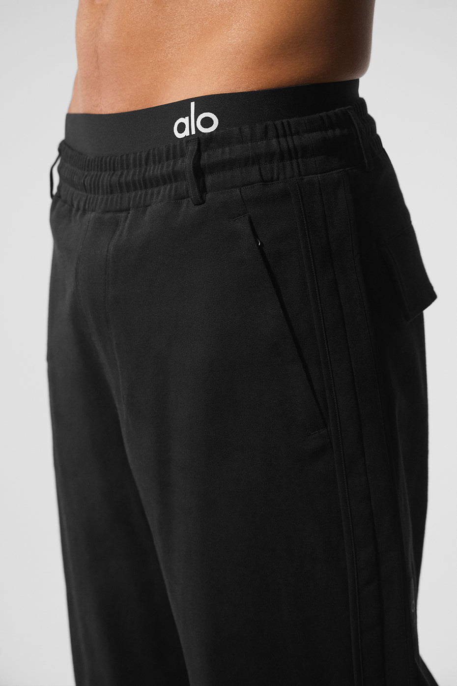 Edition Sueded Straight Leg Pant - Black - Image 3