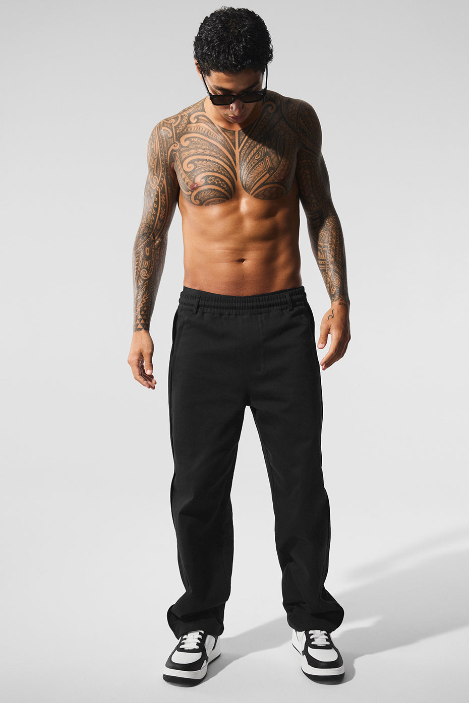 Edition Sueded Straight Leg Pant - Black - Image 4